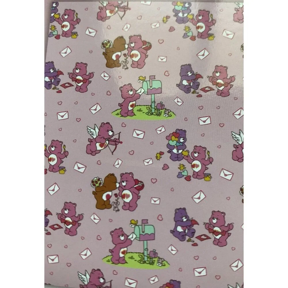 Care Bears Love A Lot Bear Throw Blanket 50 X 70”‎ Valentines Love Letters NEW